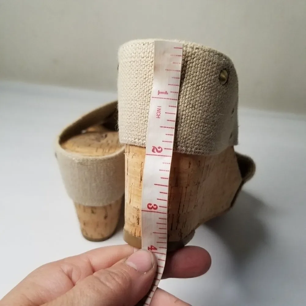 Lucky Brand sandals wedge heel cork size 10